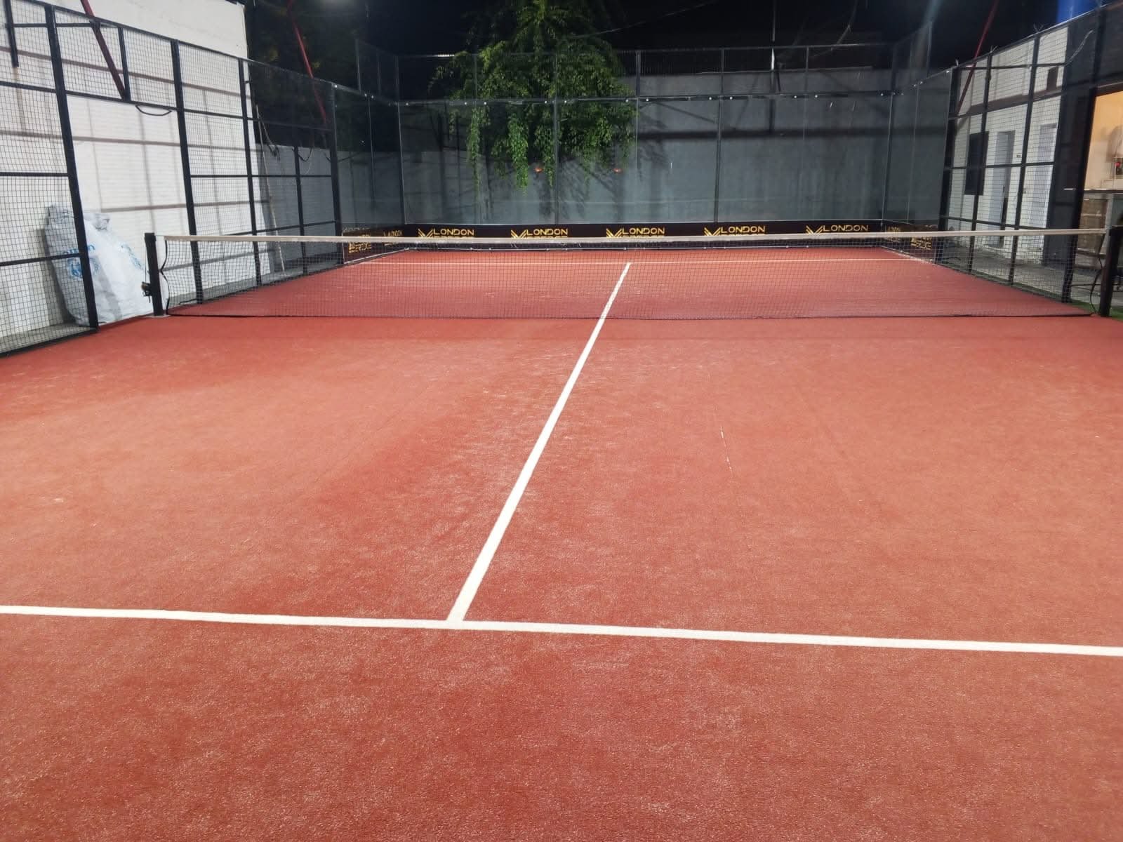 Terracotta padel court